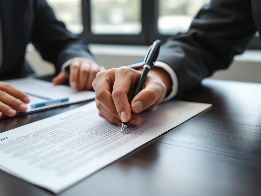 Assinatura de contrato corporativo